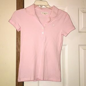 Aeropostale Pink Polo Shirt